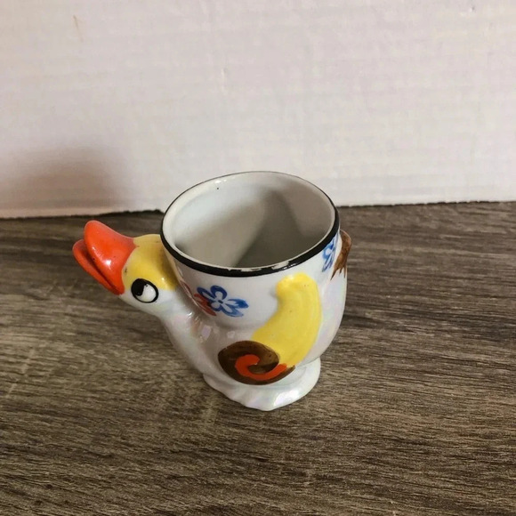 Vtg Handpainted Egg Cup - Picture 3 of 8